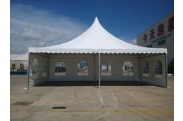 Двускатные шатры для  мероприятий и спорта от 100 кв/м: Шатёр  5х10 м Высота в коньке 4.4м