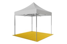Модульно - рулонные полы из пластика: Пол для шатра желтый