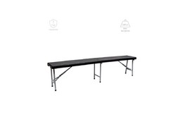 Лавки складные: Лавка пластиковая 1,84х31х44 см цвет черный